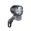 Фара передня Shiny 80 LUX SL LED з вмикачем, зі стояночними вогнями та сенсором для динамовтулки з виходом на задню фару в боксі BUCHEL